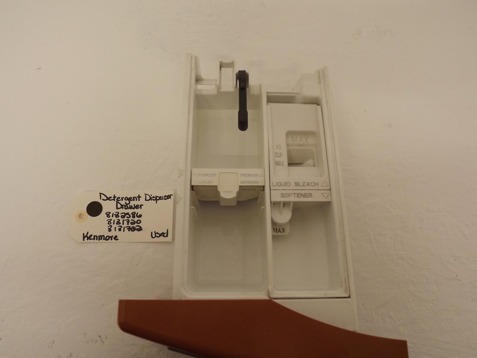 Kenmore Washer 8182586 8181720 8181722 Detergent Dispenser Drawer Used Kenmore Washer 8182586 8181720 8181722 Detergent Dispenser Drawer Used